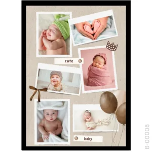 The Kraft Paper Edition – Boho Baby Scrapbook Frame