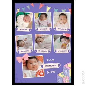 The "Watch Me Grow" Edition – 0 to 6 Months Milestone Frame