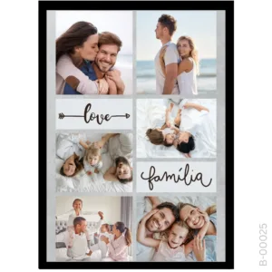 Modern Multi-Picture Frame – Grey Aesthetic Family Gift
