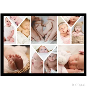 Newborn Detail Storyboard – Clean White Grid Collage