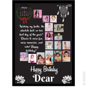 Ultimate Friendship Collage – Custom Calendar & Message Design