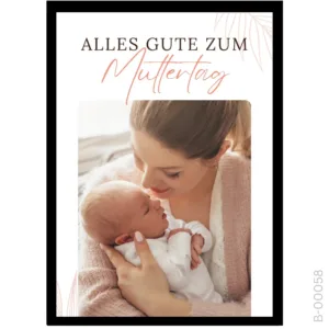 The Mother's Day Edition – Pink Script Line Art Frame