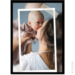 Modern Aesthetic Focus Frame – Taped Photo Design