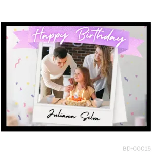 Birthday Bash Polaroid Collage – Custom Name Party Design