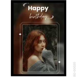 Cinematic Glow Portrait – Modern Aesthetic Birthday Design