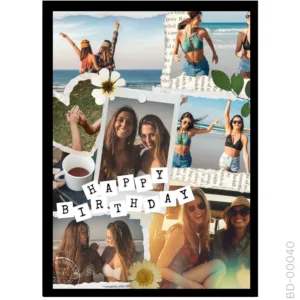 Coastal Memories Collage – Ripped Paper Text Design