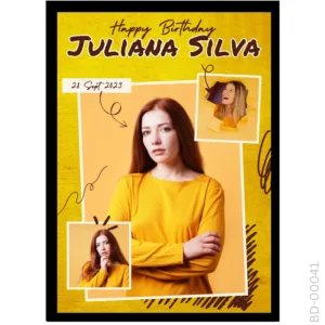 The Pop-Up Portrait Edition – Funky Yellow Birthday Frame