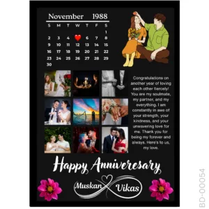 Infinite Love Storyboard – Personalized Anniversary Art