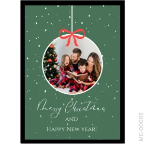 Forest Green Holiday Keepsake – Christmas Story Portrait