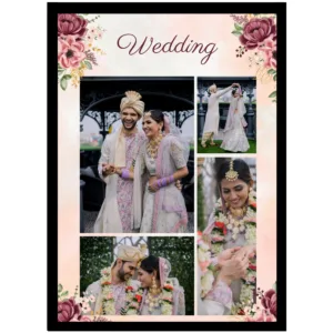 The Vintage Rose Wedding Edit – A4 Personalized Frame