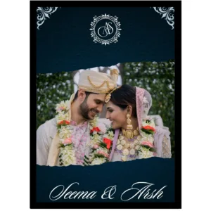 The Royal Navy Edition – Personalized Monogram Wedding Frame