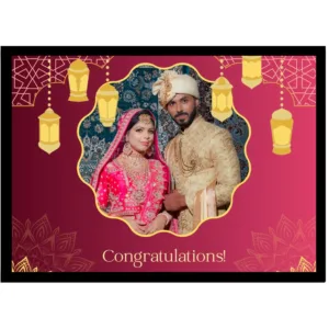 The Royal Lantern Edition – Maroon Celebration Frame