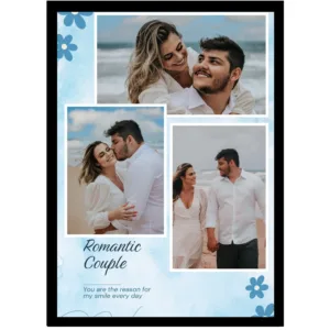 The Ocean Breeze Edition – Blue Watercolor Couple Frame