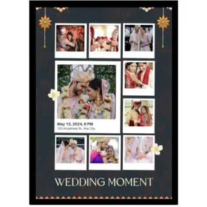 The Midnight Toran Edition – Polaroid Grid Wedding Frame