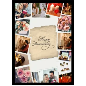 The Vintage Paper Edition – Happy Anniversary Collage Frame