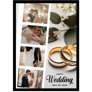 Celebration Night Collage – Octagon Photo with Floral Art