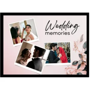 The Blush Pink Edition – Vertical Script Memory Frame