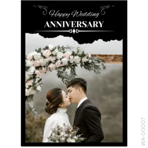 High Contrast Romantic Portrait – Ripped Edge Design