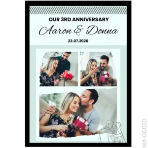 The 3rd Anniversary Edition – Modern Gift Exchange Frame