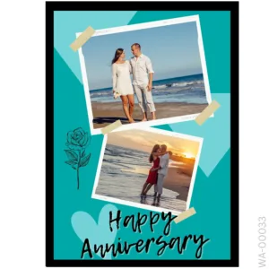 Vibrant Vows Storyboard – High Contrast Blue Design