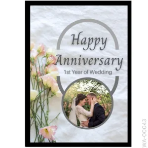 Pink Blossom Milestone Portrait – Custom Year Design