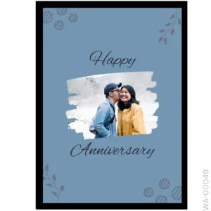 The Slate Blue Stroke Edition – Minimalist Anniversary Frame